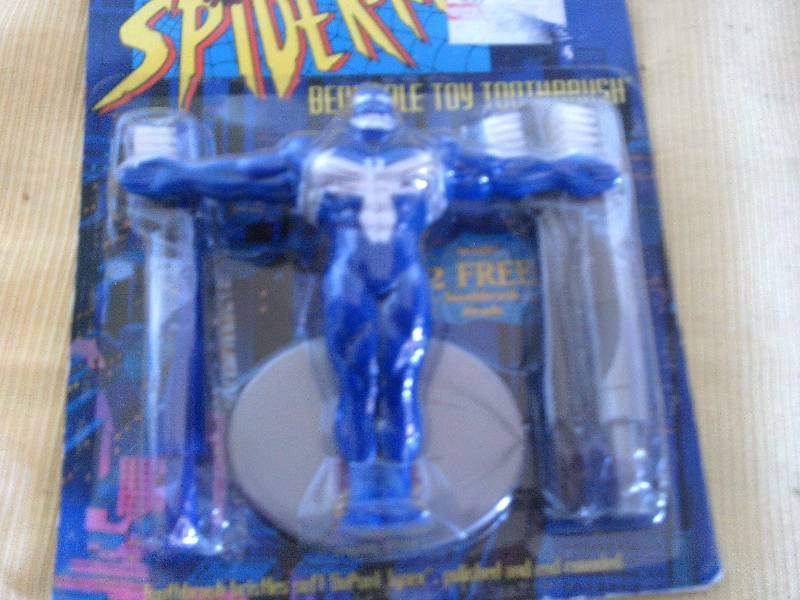 lot 126 image: spiderman tooth brushes