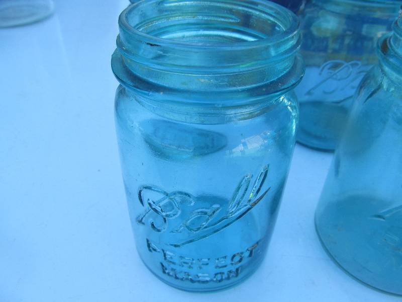 Ball Jars in Old Snoboy Box
