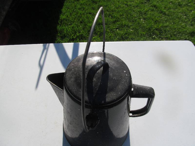 Vintage Enamel Coffee Pot