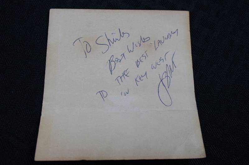 lot 5 image: Jimmy Buffet Autograph and Photo