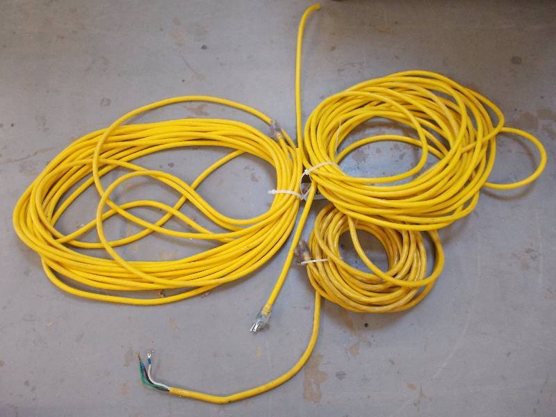 Assorted Yellow Electrical Cords