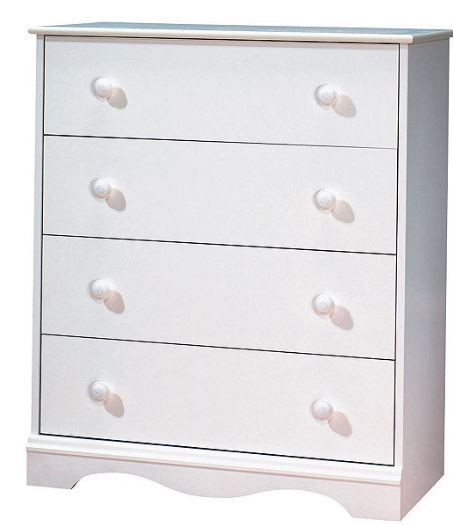 4 drawer white dresser