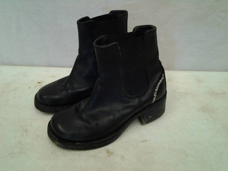 Ladies Harley Leather Ankle Boots Size 6 12