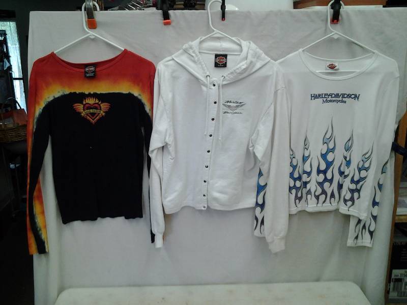 3-Ladies Harley Long Sleeve Tops Size Large