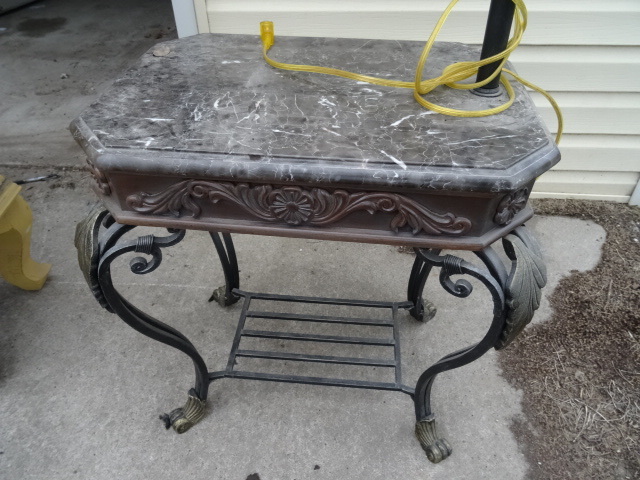 Table with lamp