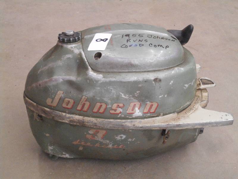 lot 8 image: 1955 Johnson 3HP Power Head, Runs ...