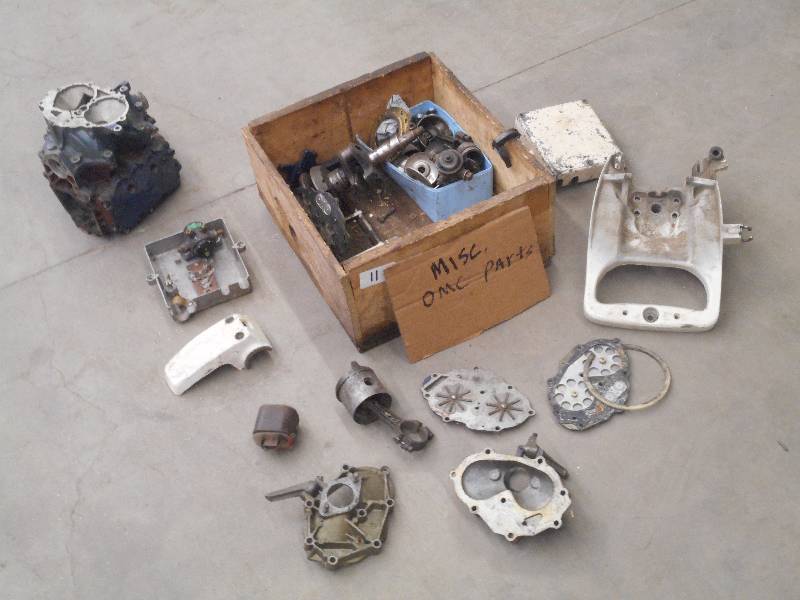 lot 11 image: Box Of Assorted OMC Outboard Motor ...