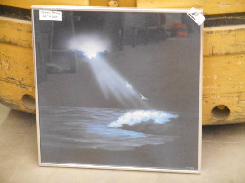 lot 61 image: 22x22 Ocean Print, Nice Shape ...
