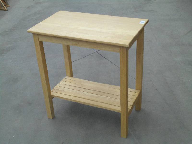 lot 75 image: 14x28 2-Level Wooden Table ...