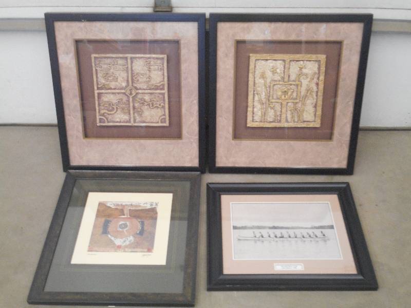 lot 103 image: Lot Of (4) Framed PrintsModern Art...