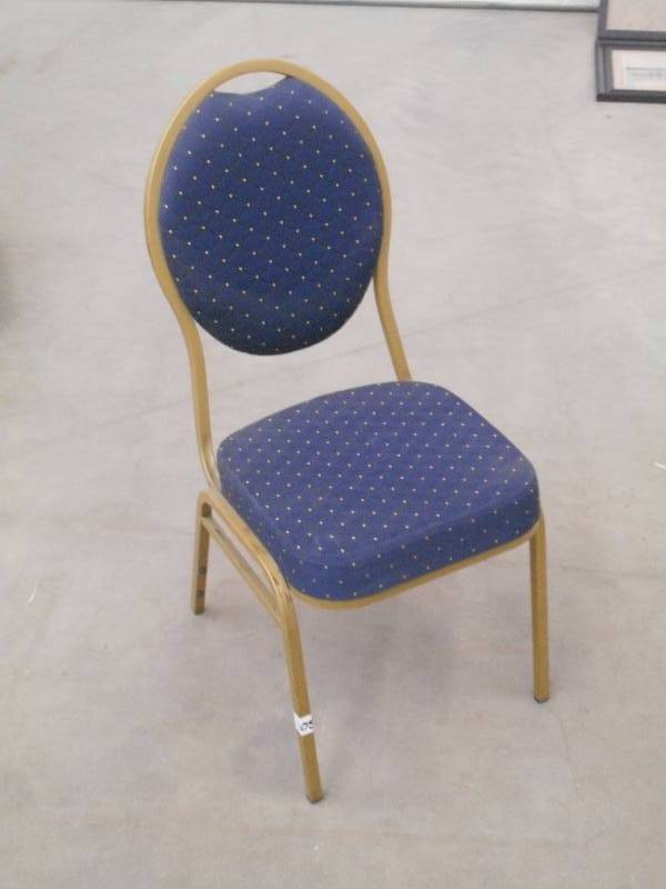 lot 105 image: Lot Of (5) Matching Steel-Framed Ch...
