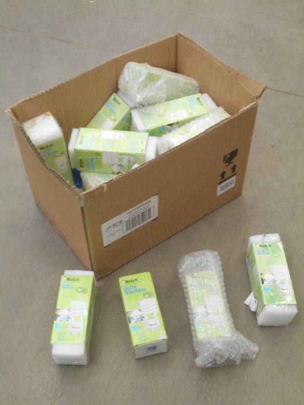 lot 90 image: Box Full Of New MaxLite 26Watt Ligh...