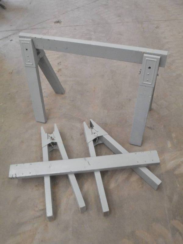 lot 142 image: (2) Portable Folding Saw Horses ...