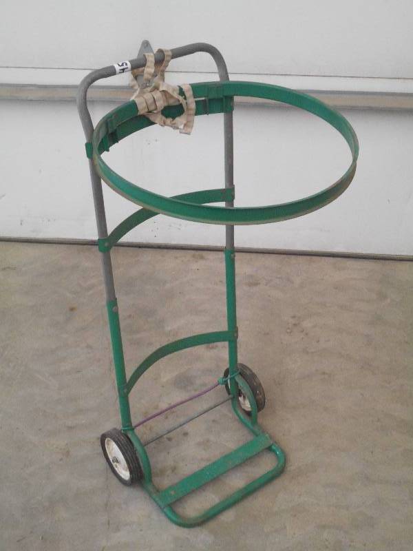 lot 145 image: Two-Wheel Barrel Cart ...
