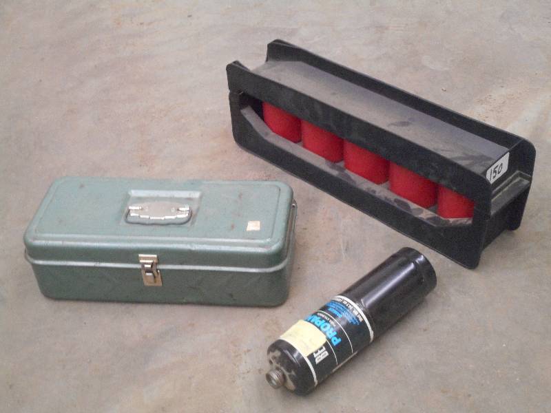 lot 150 image: Lot Of Torch Tank, Parts Organizer...