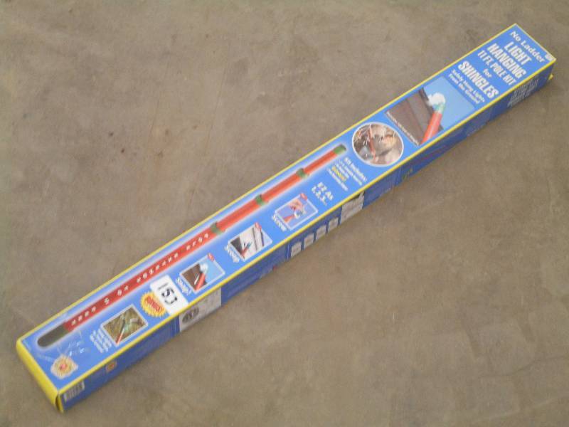 lot 153 image: No-Ladder 11ft Light Hanging Pole ...