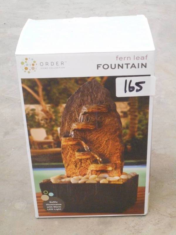 lot 165 image: Fern Leaf Countertop Fountain ...