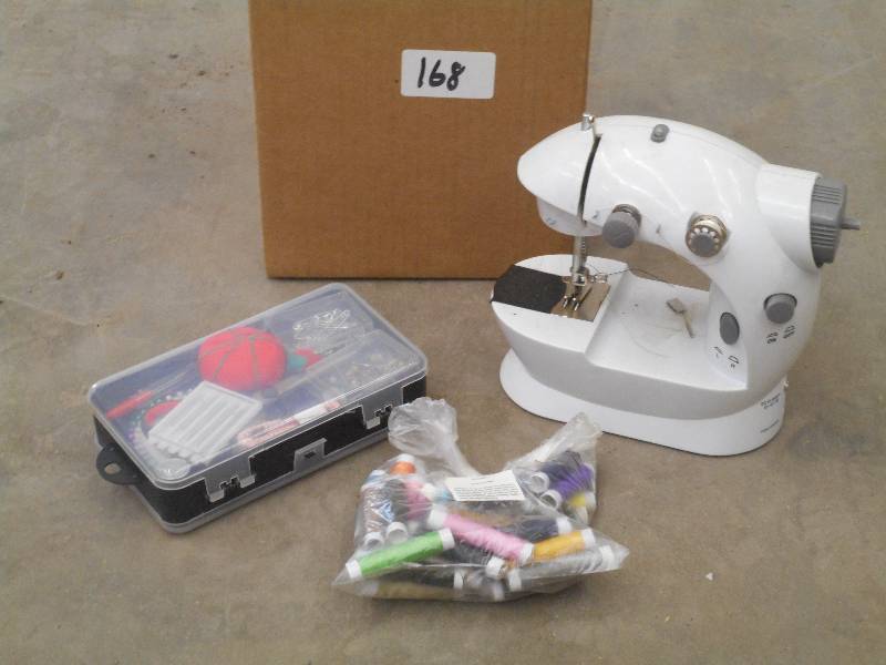 lot 168 image: Tabletop Portable Sewing Machine Se...