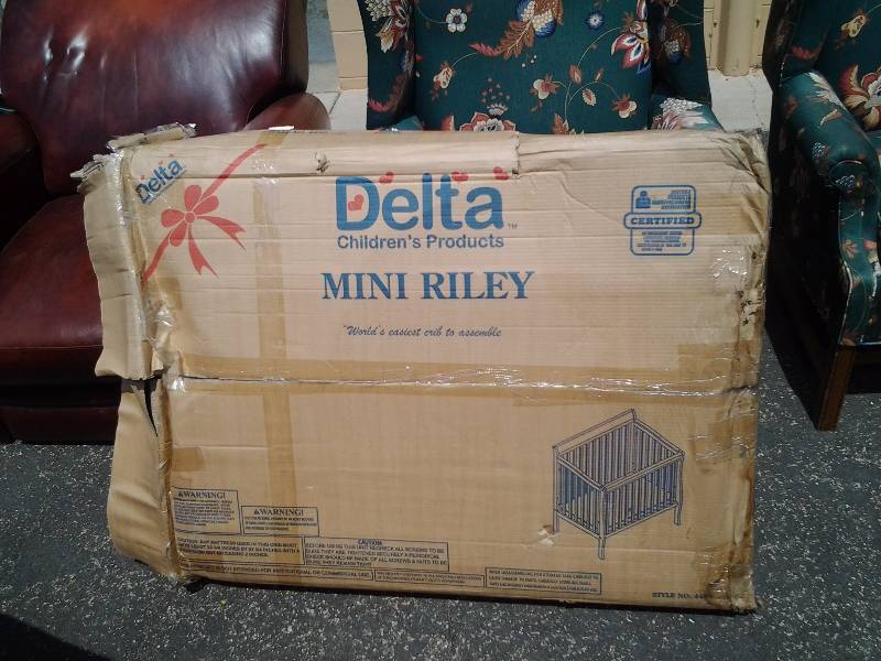 Delta Riley Mini Crib In Box Needs Assembly Hvac Furniture