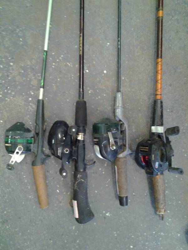4-Fishing Rod & Reel Combos-Zebco Rod & Reel, Zebco Bullet Rod & Bullet Reel,  Rod & Johnson Reel, Rod & Garcia Reel, HVAC, Furniture, Some Oldies &  Goodies