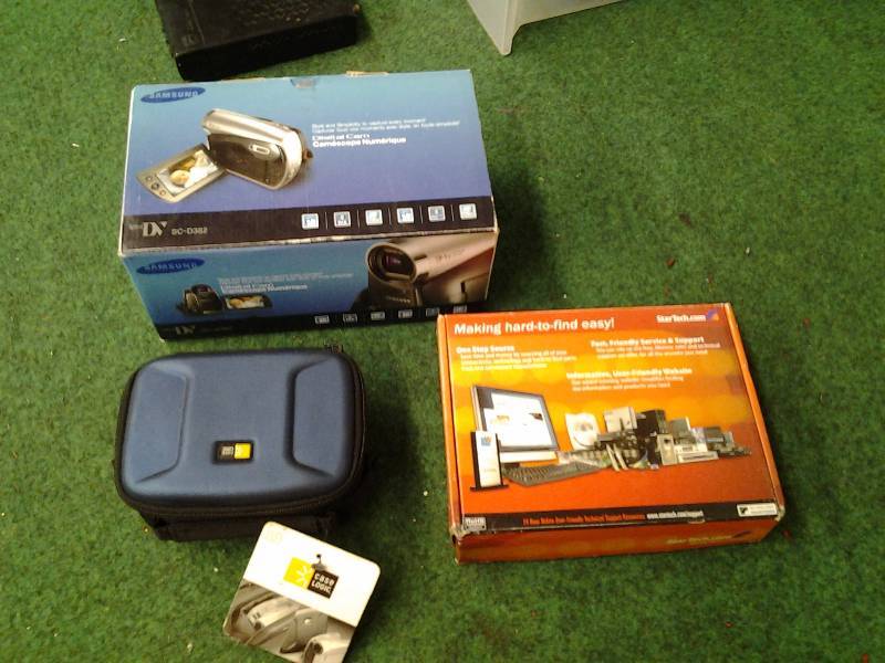 lot 39 image: New Samsung SC-D382 Digital Movie Camera, New Camera Case, New Editing Kit