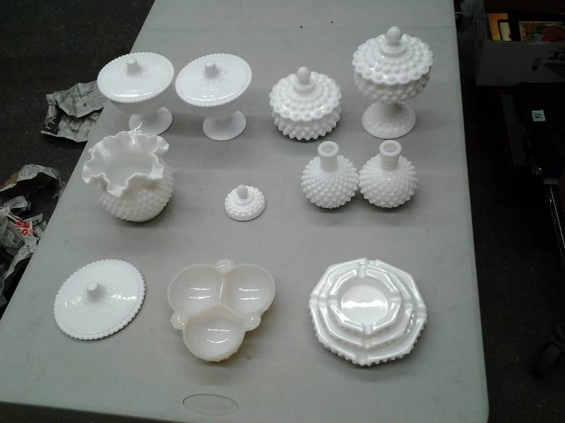 lot 52 image: Collection Of Milk Glass