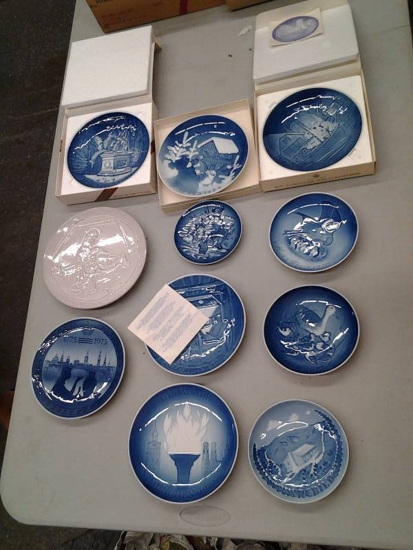 lot 55 image: Lot Of Collector Plates-Royal Copenhagen