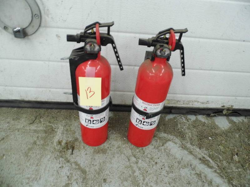 lot 13 image: 2 Fire Extinguishers