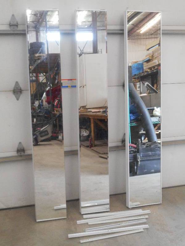 3-Piece Set Of (3) 78 Mirrored Bi-...