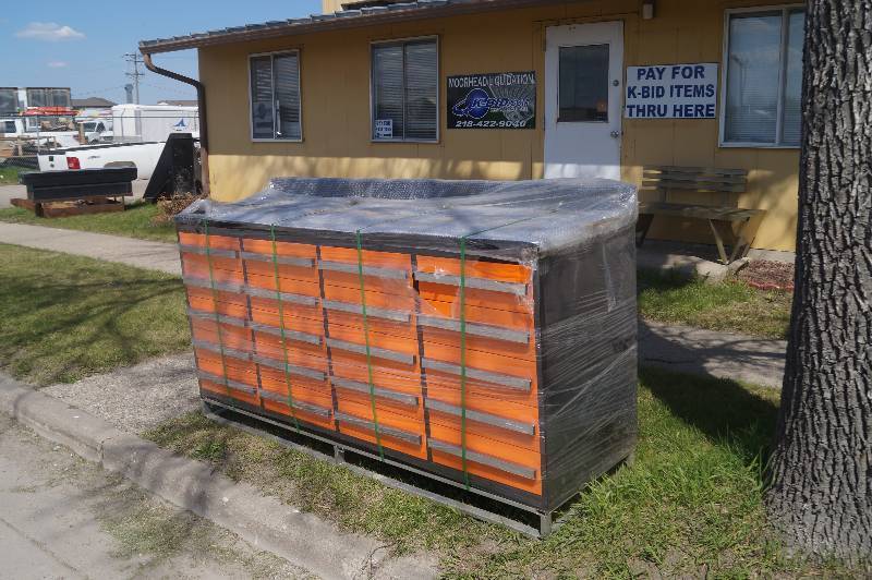 Orange Steel Workbench