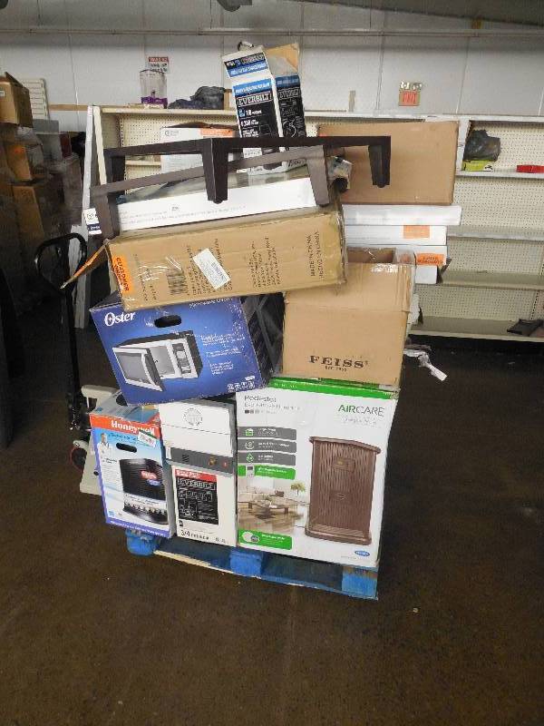 PALLET LOT OF GENERAL MERCHANDISE PALLET LOT LIQUIDATION BLOWOUT AUCTION 101 KBID