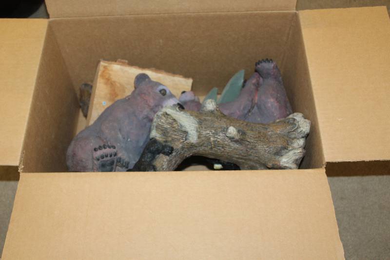 lot 12 image: Lot of (1) Box Lot of Ceramic Bears