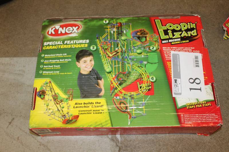 lot 18 image: KNex Loopin Lizard Ball Machine