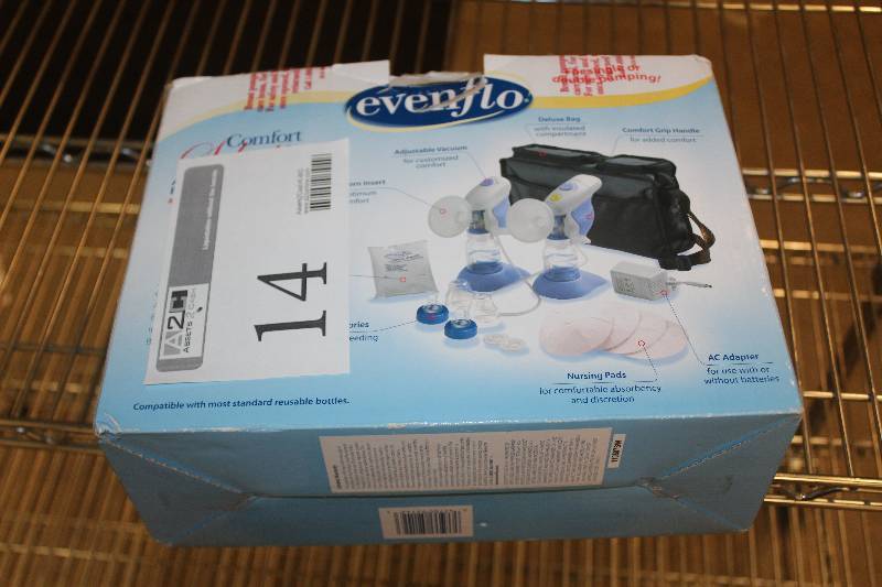 lot 14 image: Evenflo Comfort Select Breast Milk Pump Kit
