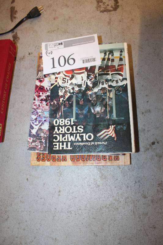 lot 106 image: Lot of (4) Books Including The Olympic Story 1980 Hardwood Heroes Sports Betting MN Gophers