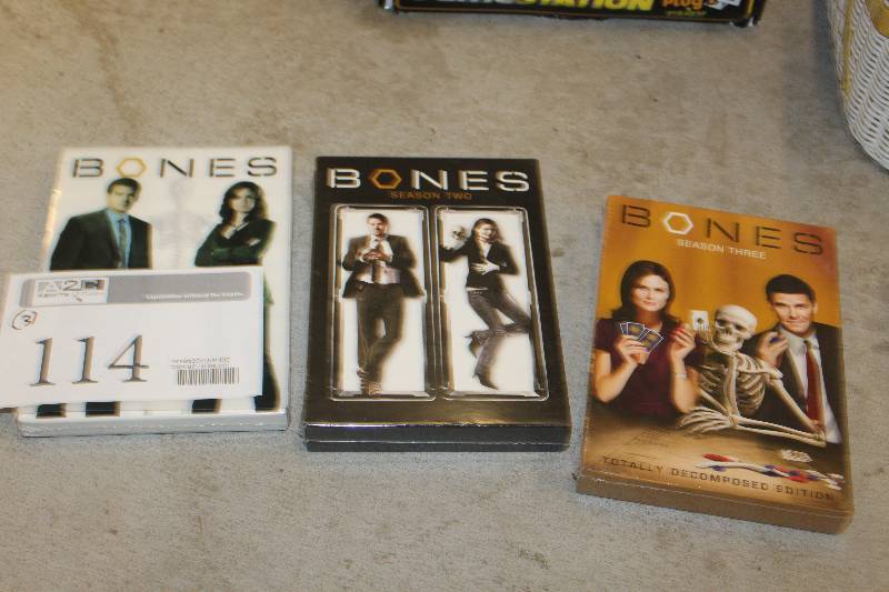 lot 114 image: Lot of (3) DVD Bones Season 1-3