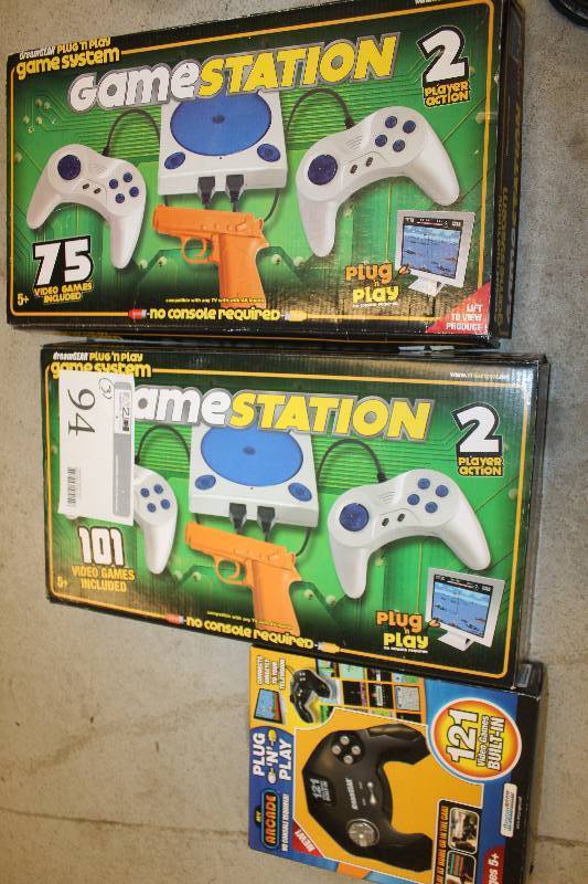 lot 94 image: Lot of (3) Gaming Consoles Including 2) GameStation AND 1) My Arcade