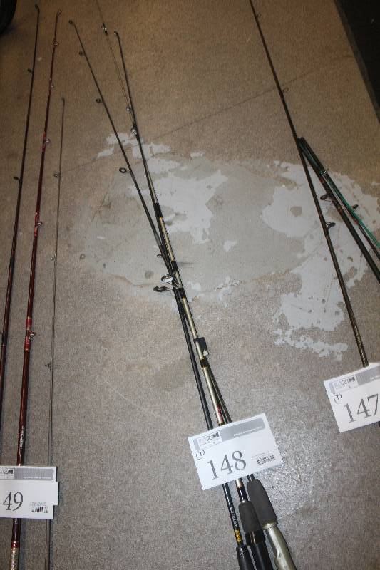lot 148 image: Lot of (3) Vintage Fishing Rods w Reels