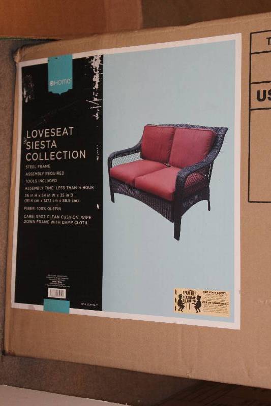 lot 169 image: Home Love Seat Siesta Collection