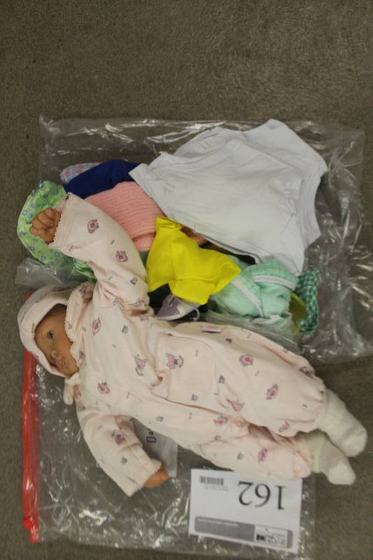 lot 162 image: Baby Doll w Clothes