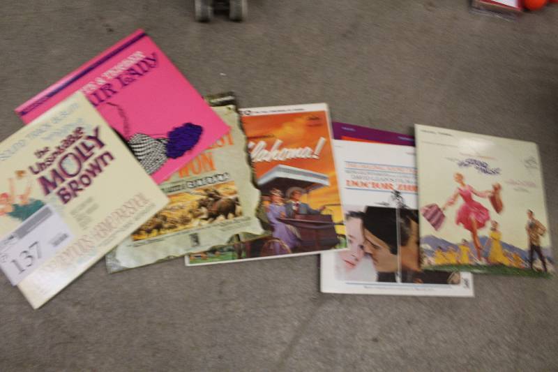 lot 137 image: Lot of (7) LP Including Molly Brown My Fair Lady Oklahoma Doctor Zhivago The Sound of Music And More