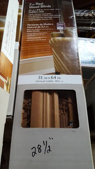 Wood Blinds 28.5 x 64