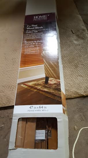 Wood blinds 47 x 64