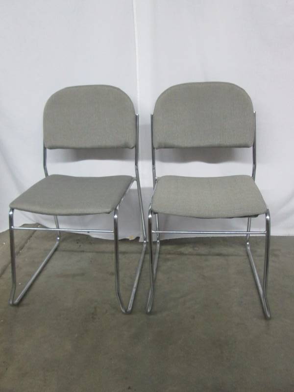 2 - Grey Office Chairs