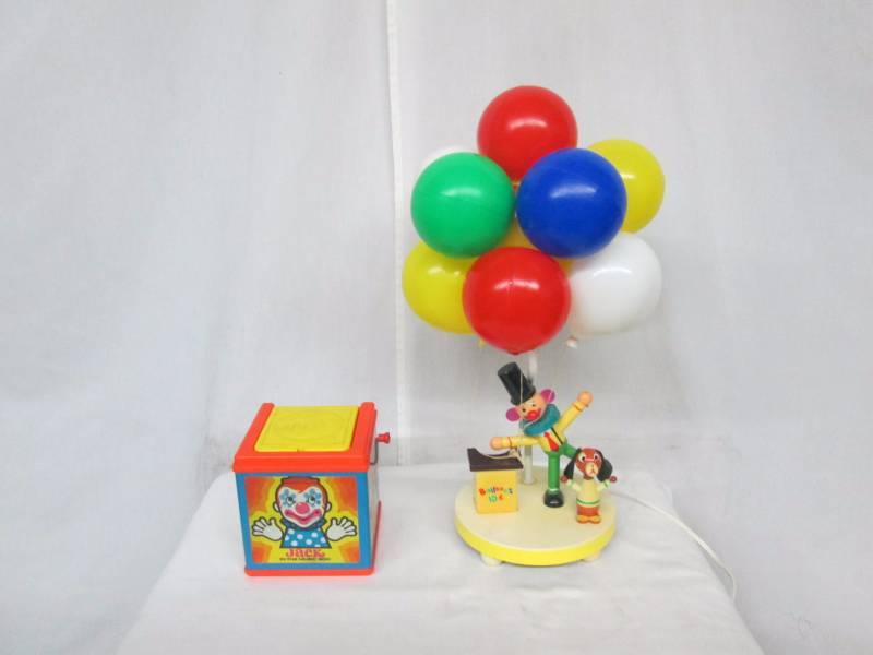 Mattel Jack-in-the-Box and Balloons Table Lamp