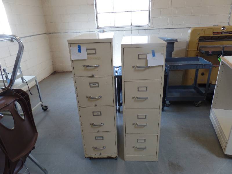 lot 313 image: Podium  filing cabinets  trash cans