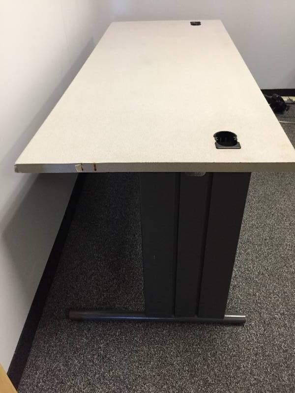 lot 85 image: Hon Metal Work Table - Scuffs on edges