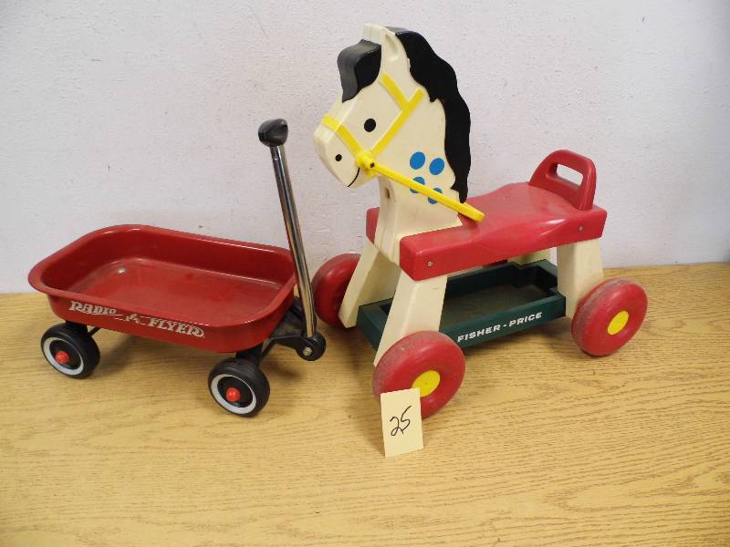 Fisher Price Riding Toy & Radio Flyer Wagon
