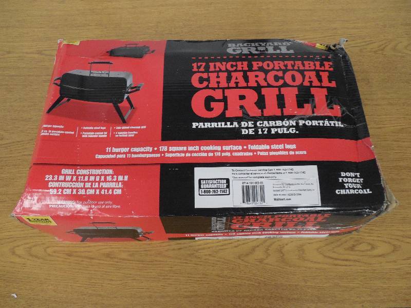 BACKYARD 17 PORTABLE CHARCOAL GRILL