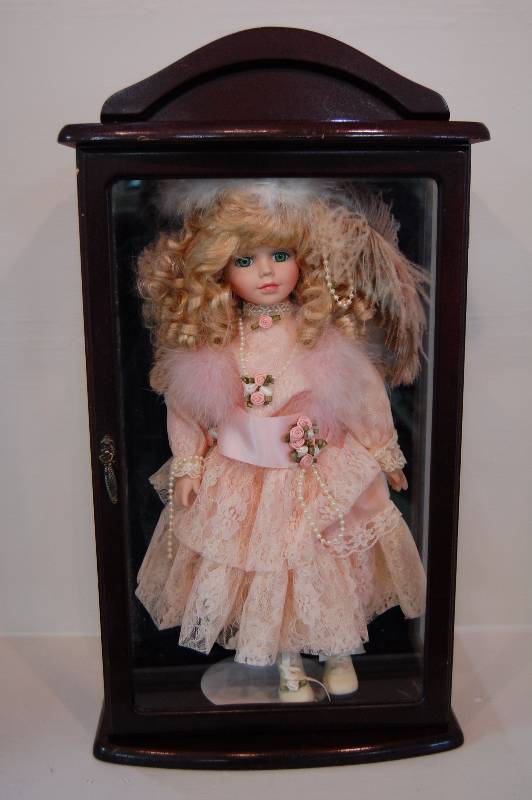 porcelain doll display case